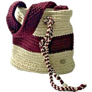 Trapilloso‎ Mochila de Trapillo a Crochet Classic Handmade Shoulder Bag